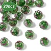 20Pcs Handmade Gold Sand Lampwork Beads LAMP-YW0001-79B-1
