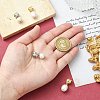 4Pcs 2 Colors Rack Plating Brass Micro Pave Clear Cubic Zirconia Pendants KK-CJ0002-71-4