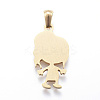 Ion Plating(IP) 304 Stainless Steel Pendants STAS-K162-029G-2