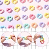 50Pcs Acrylic Linking Rings OACR-YW0003-57-3