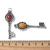 Key Brass Natural Mookaite Big Pendants KK-D361-01AS-19-3