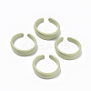 Spray Painted Alloy Cuff Rings RJEW-T011-28A-RS-1
