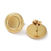 Ion Plating(IP) 304 Stainless Steel Stud Earrings Findings STAS-M323-07G-2