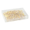50Pcs 5 Style Glass & Alloy Pendant Decorations HJEW-FS00077-8