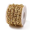 Brass Glass Oval Link Chains CHC-R001-02G-04-3