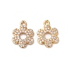 Brass Micro Pave Cubic Zirconia Pendants ZIRC-L105-04B-G-1