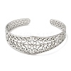 Non-Tarnish 304 Stainless Steel Cuff Bangles BJEW-K267-04P-1
