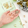 24Pcs Brass Clip-on Earring Findings KK-BBC0014-82-3