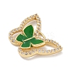Rack Plating Brass Micro Pave Clear Cubic Zirconia Pendants KK-A224-13G-01-2