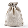 Cotton Cloth Packing Pouches Drawstring Bags ABAG-R011-15X20-01-3
