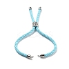 Twisted Nylon Cord Silder Bracelets DIY-B066-03P-13-2