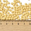 6/0 Opaque Baking Paint Glass Seed Beads SEED-M012-02A-07-4