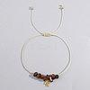 Bohemian Style Cross Natural Tiger Eye Braided Beaded Bracelets for Women XK2373-7-1