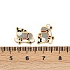 304 Stainless Steel Enamel Charms STAS-C137-06A-G-3
