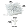 50Pcs 3 Style Angel Plastic Imitation Pearl Pendants PALLOY-FS00026-4