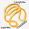 Geometric Irregular 304 Stainless Steel Cuff Open Rings for Women MC3709-2-3