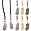 12Pcs 3 Colors Alloy Cord Ends FIND-GF0009-09-1