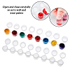 Plastic Empty Paint Cups with Lids DIY-PH0027-11-4