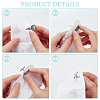 2 Pairs 2 Styles Natural Shell Cufflinks for Men FIND-WR0010-95-3