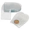 PVC Single Pocket Coin Sleeves Holders ABAG-WH0038-42-1