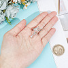 1Pc Rhodium Plated Rhodium Plated 925 Sterling Silver Pendant Bails FIND-GO0001-80-3