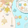 10Pcs 5 Colors Autumn Theme Zinc Alloy Pendants ENAM-YW0005-10-3