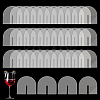 50Pcs Arch Acrylic Wine Glass Tags FIND-NB0013-02A-6