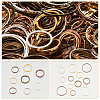   480Pcs 12 Styles Brass Linking Rings KK-WR0001-19-4