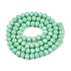 Opaque Solid Color Imitation Jade Glass Beads Strands EGLA-A044-P6mm-D14-3