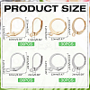 120Pcs 4 Styles 304 Stainless Steel Leverback Earring Findings STAS-ME0001-22-2