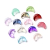100Pcs Transparent Spray Painted Glass Beads GLAA-CJ0002-12-6