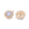 Alloy Glass Pendants PALLOY-N176-72KCG-01-2