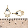 Real 18K Gold Plated Brass Micro Pave Cubic Zirconia Pendants KK-L209-078G-06-3