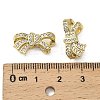 Brass Micro Pave Cubic Zirconia Beads KK-B142-12G-3