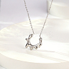Non-Tarnish 304 Stainless Steel Sun Pendant Necklace with Cable Chains LV0006-2-2
