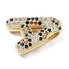 Brass Micro Pave Cubic Zirconia Pendants KK-Z108-02G-A-2