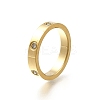 304 Stainless Steel Crystal Rhinestone Finger Rings for Women LS-RJEW-B120-02G-2