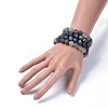 Natural Gemstone Beads Stretch Bracelets BJEW-JB04165-4