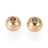 Ion Plating(IP) 202 Stainless Steel Rondelle Spacer Beads LS-STAS-F094-06A-G-2