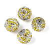Handmade Polymer Clay Rhinestone Indonesia Beads CLAY-N015-02-1