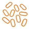 10Pcs Alloy Spring Gate Rings FIND-TA0009-25C-2