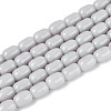 Opaque Glass Beads Strands GLAA-T028-14P-02-1