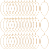 70Pcs Brass Hoop Earrings Findings KK-BBC0014-95-1
