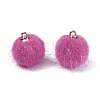 Faux Mink Fur Covered Pendants DIY-TAC0007-44M-2