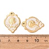 304 Stainless Steel Enamel Pendants SA-CBAD609-10G-02-2