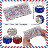 120Pcs 3 Colors Polymer Clay Rhinestone European Large Hole Beads with Silver Color Plated Brass Cores FPDL-LT0001-01A-2