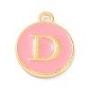 Golden Plated Alloy Enamel Charms X-ENAM-Q437-14D-1