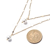Brass Link Chain Double Layer Necklaces NJEW-JN03993-3