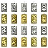 15Pcs 5 Styles Tibetan Style Alloy Pendants TIBEP-YW0001-76AG-3