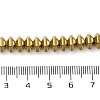 Electroplated Non-Magnetic Synthetic Hematite Beads Strands G-P518-06A-4